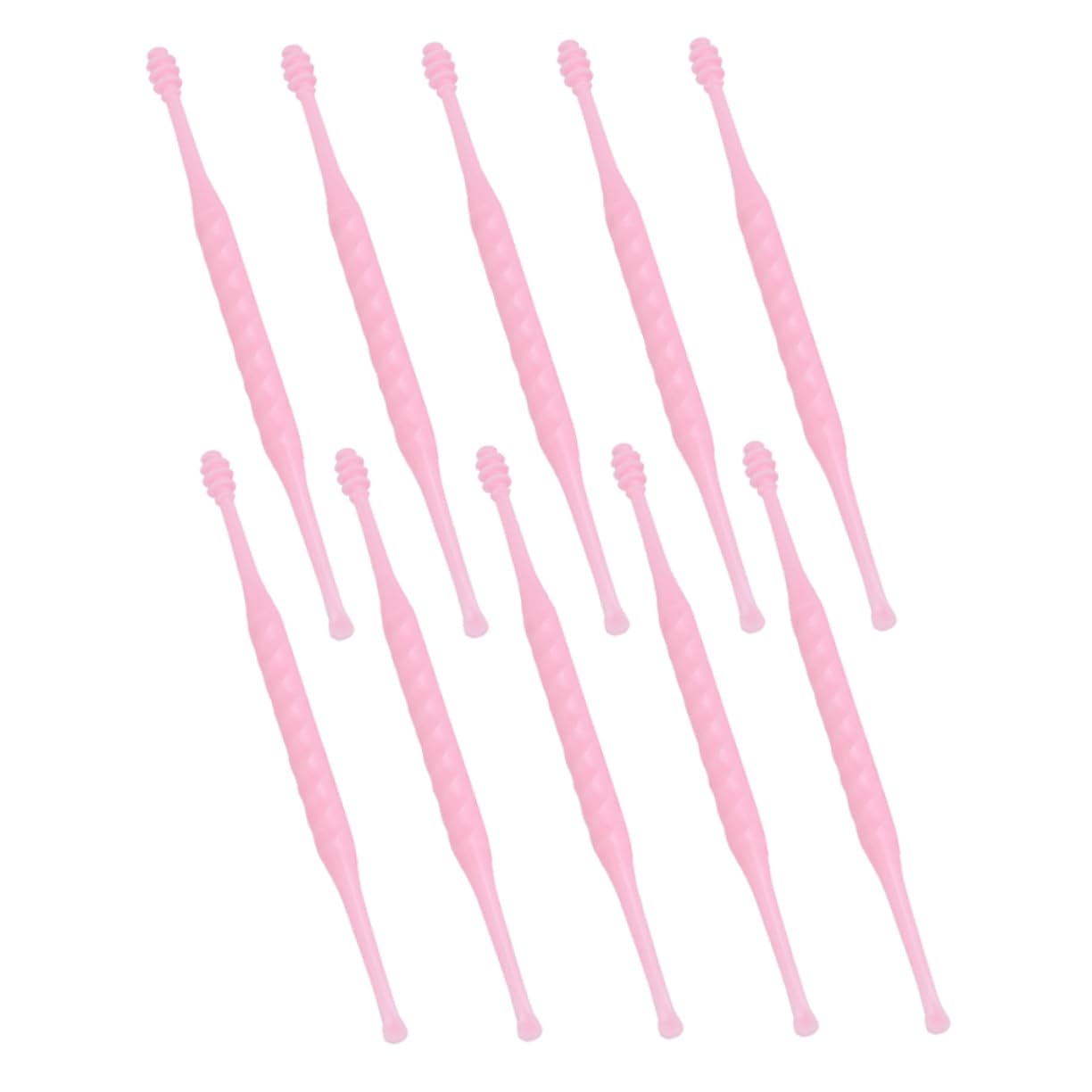 NOLITOY 10Pcs Spiral Ear Wax Removal Tools Set Plastic Ear Cleaner for Infants and Toddlers Ergonomic Grip for