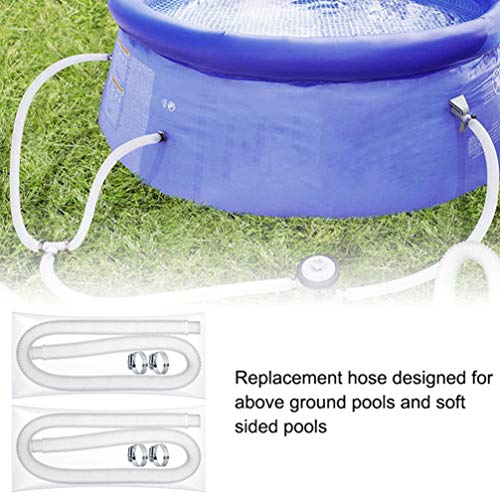 CLISPEED 3 Pcs Mangueira de SubstituiÃ§Ã£o de Piscina Com 8 BraÃ§adeiras de Mangueira de Filtro de T