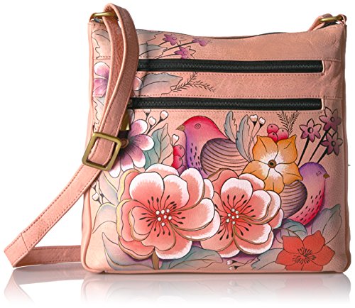 Anna by Anuschka Medium Triple Pocket Cross Body