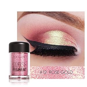 12 kleuren glitter oogschaduw schoonheid oog pigment poeder lippen losse make-up cosmetica (# 12)