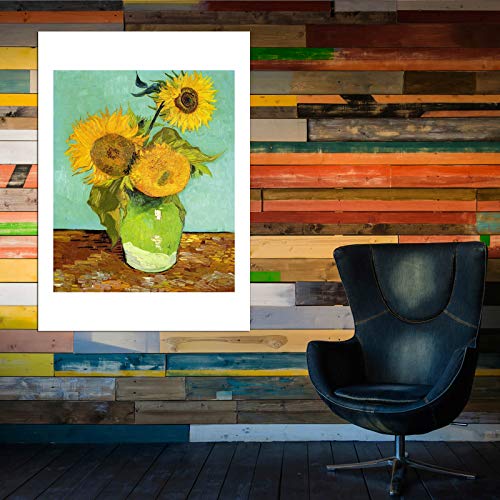 Affiche encadrée haut de gamme Van Gogh Tournesols 1888 finition semi-brillante - 6
