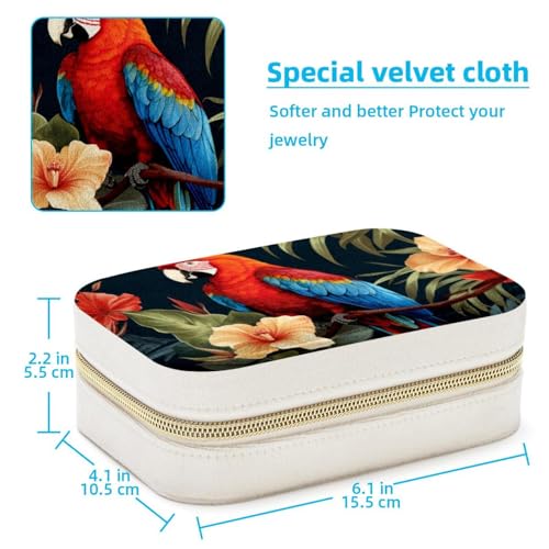 Boîte à bijoux en velours à double couche pour bagues et colliers