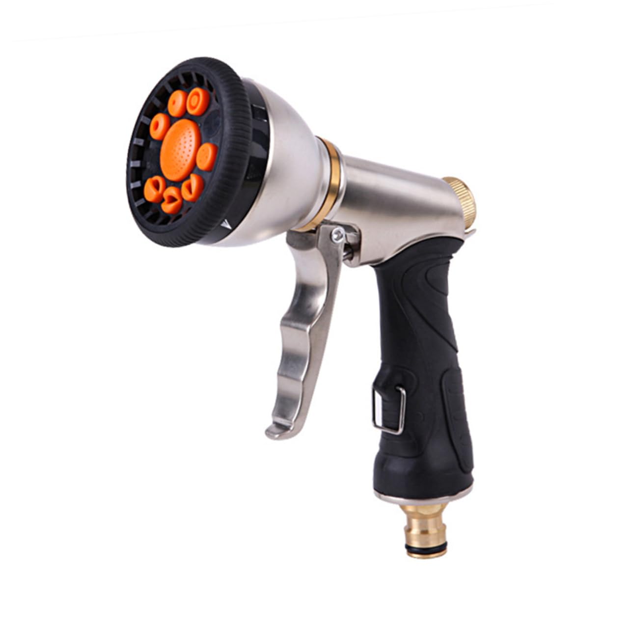 BCOATH Durable Zinc Alloy Water Spray Nozzle with Functions for Car Wash and Garden Use Flow Control Heavy Duty Hose Sprayer for Efficient Cleaning and Watering