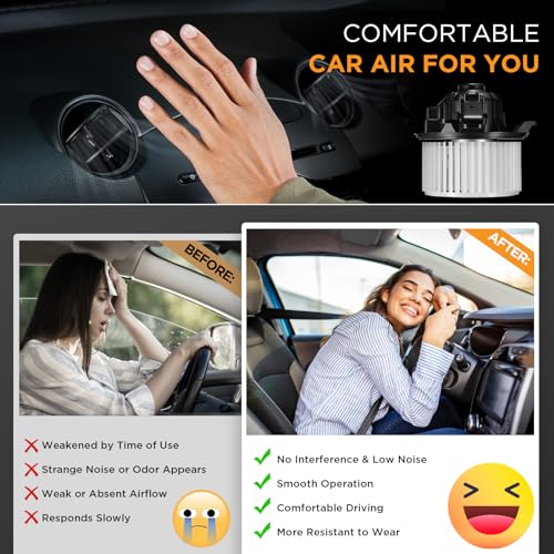Image of HVAC Blower Motor 700237 Compatible with Ford F-150 2009-2014 / Expedition 2009-2017, Compatible with Lincoln Navigator 2009-2017, Heater Blower AC Fan for CL1Z19805A, PM9364 Blower