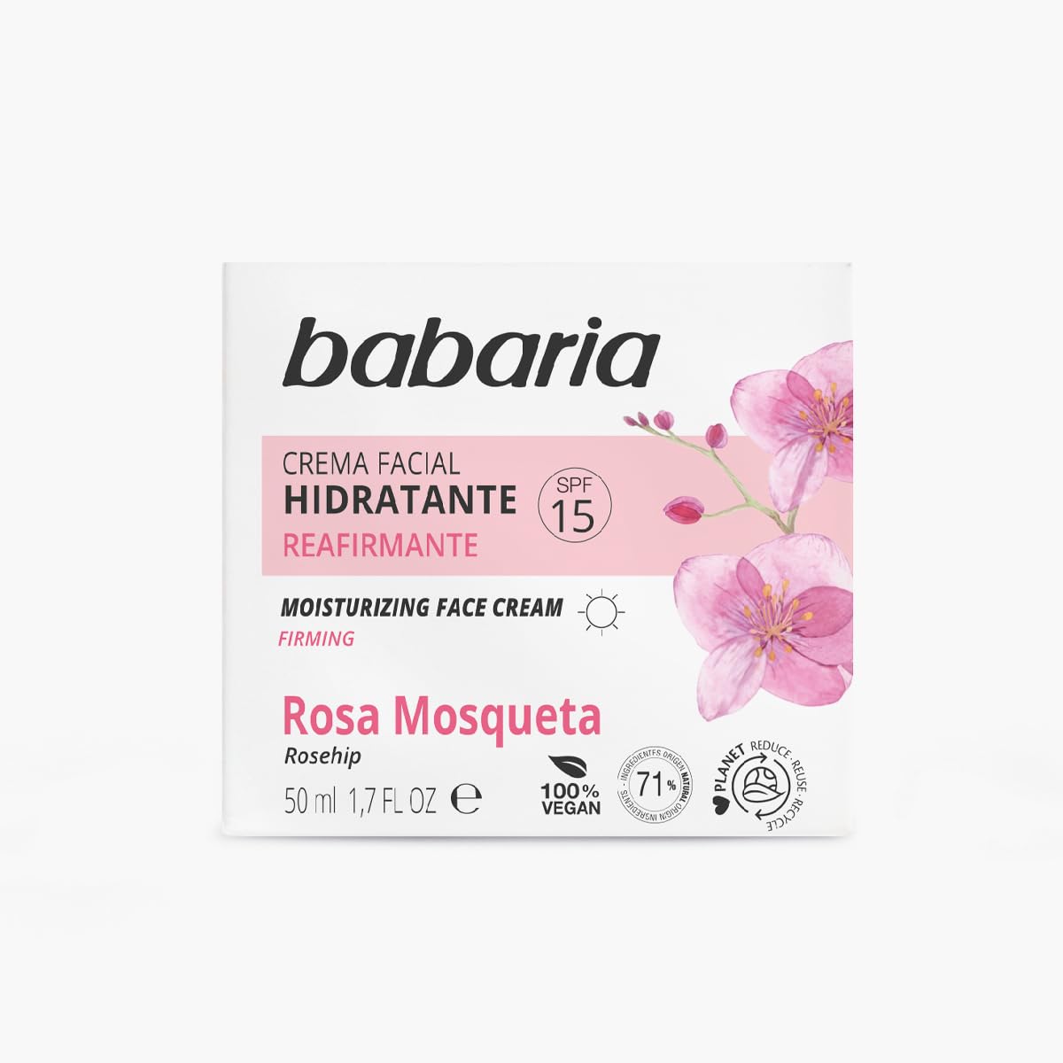 Babaria Rose Hip Oil 24 hour Moisturising Face Cream 50ml