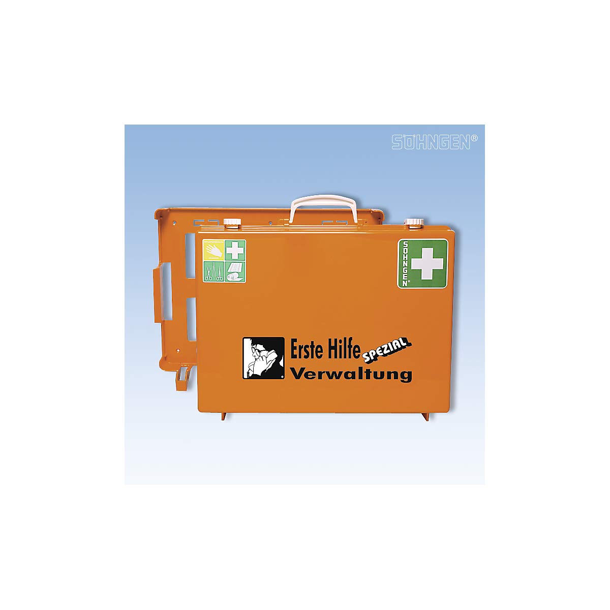 Erste Hilfe Koffer MT-CD Werkstatt (mit Füllung, mit Wandhalterung, Koffer aus ABS Kunststoff) 0360111