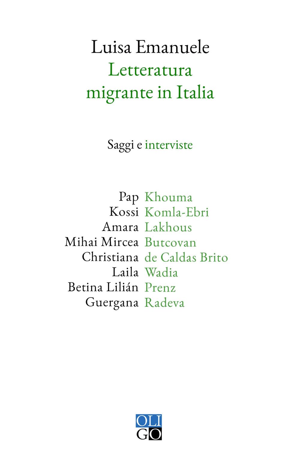 Letteratura Migrante In Italia - 4