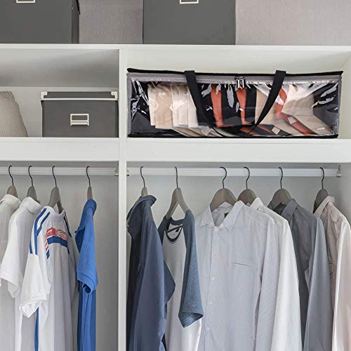 2 Packs Hat Storage,Baseball Cap Organizer, Hat Bag for Travel,Cap Holder,Hat Case with Carry Handles and Dual Zipper,Holds Up to 19 Hats,Portable/Visible/Dust Proof Design(Gray) - Thumbnail 6