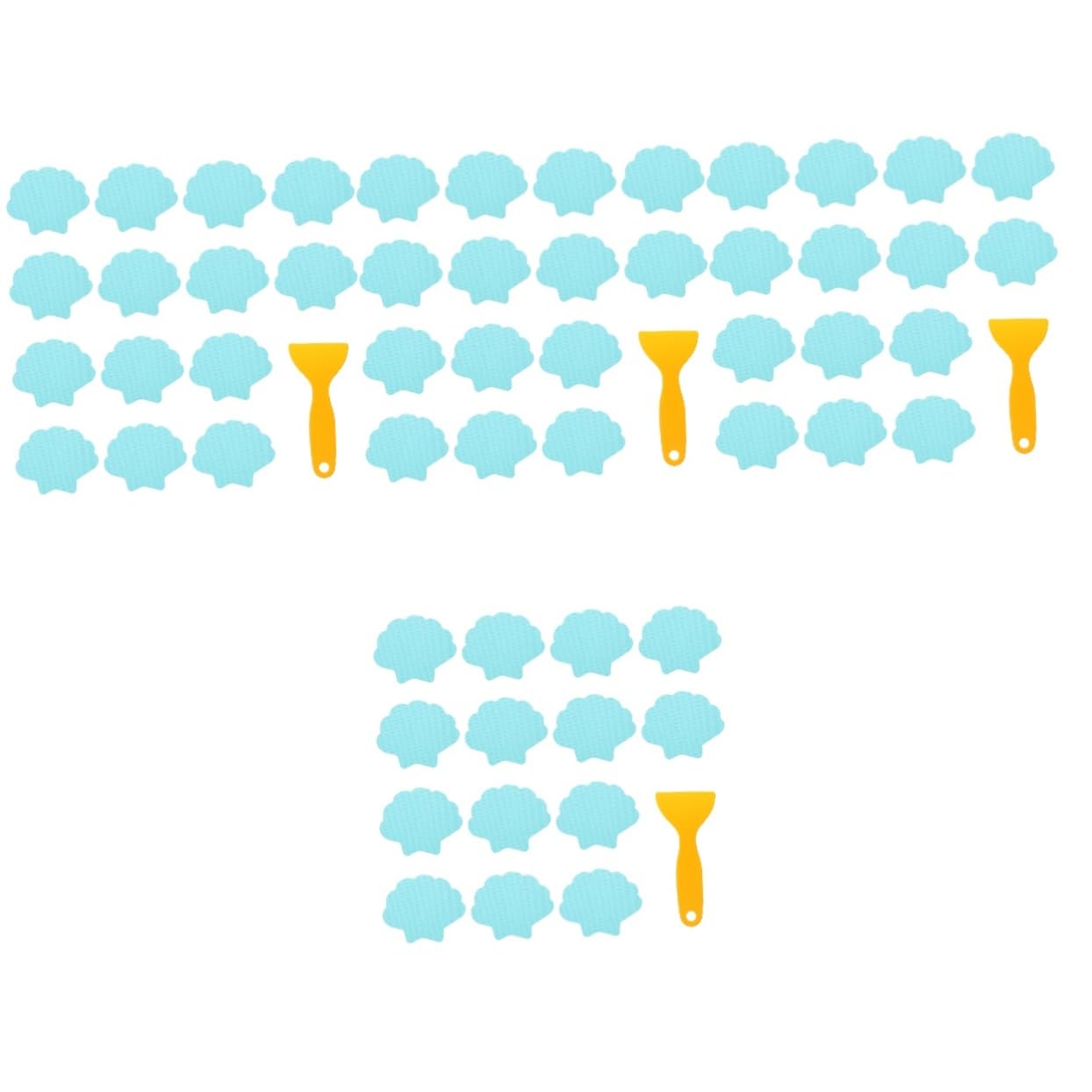 ABOOFAN 4 Juegos Baño Pegatinas Antideslizantes Empuñadura De Baño Cinta Adhesiva Transparente Bañera Pegatinas Calcomanías De Bañera Cinta Colorida Caparazón Dibujos Animados Mañana Niño