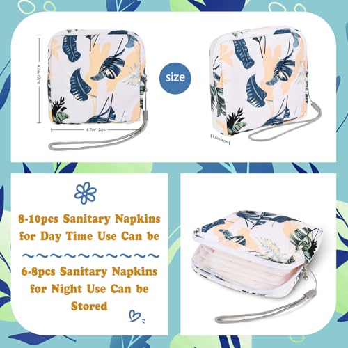 Image of 4Pcs Sanitary Napkin Storage Bag, Small Menstrual Period Bag Period Pouch Waterproof ,Tampon Organizer Pouch Tampon Pad Holder for Purse, Pad Bag Feminine Care First Period for Teen Girls School