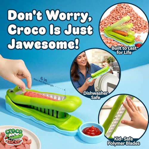 CrocoDicer Kid-Safe Hot Dog Cutter