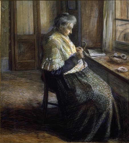 Tableaux peinture sur toile pour chambre déco nordique portrait de femme maman
