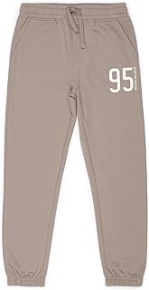 Alan Jones Clothing Boy's Joggers Trackpant with Placement Print | Ribbed Waist & Hem | Drawstring Closure | Regular Fit |...