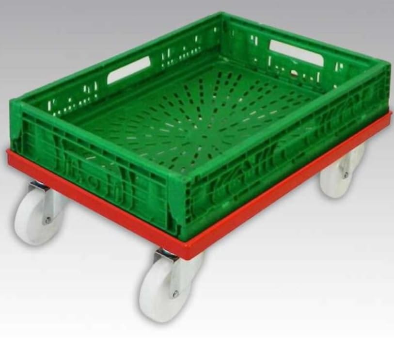 Carrello portacasse Pianetta in ABS Nylon Grigliata per Cassette Portaimpasto Box Service Dimensione cm. 60 x 40 trasporto fino kg.250 ideale per pizzerie, macellerie, market, ristorazione