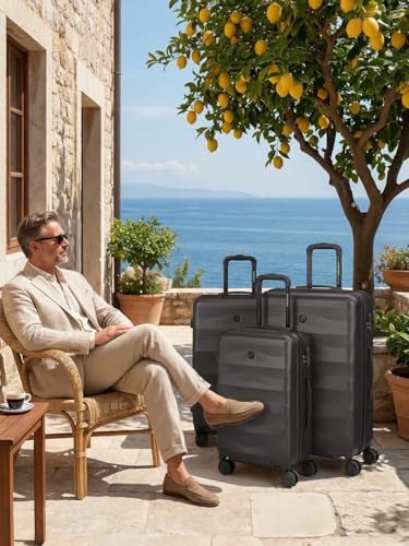 SMARTBOX Edition 03 Trolley Set 3-teilig Black : valises rigides noires - 3