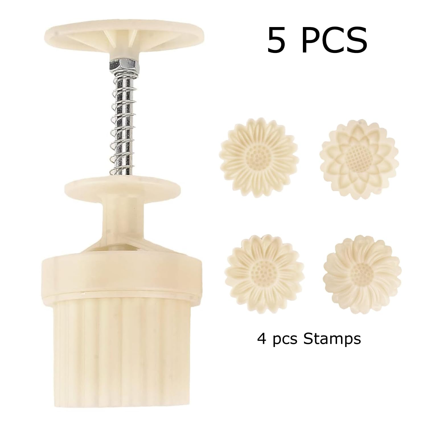 Stampi Mooncake 3D Con Timbri - Per Torte Lunari E Biscotti, Materiale Alimentare, Fai Da Te - Foto 7