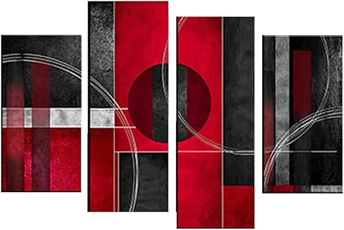 SUNYSUBY 5PCSSet Purple Violet Lilac Carnation Rhododendron Home LOVE Large Framed Canvas Wall Art Artwork On Stretched Canvas Contemporary Print