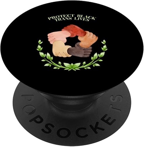Miniatura 1 de Protect Black Trans Lives LGBTQ Human Rights Pride Freedom PopSockets Standard PopGrip