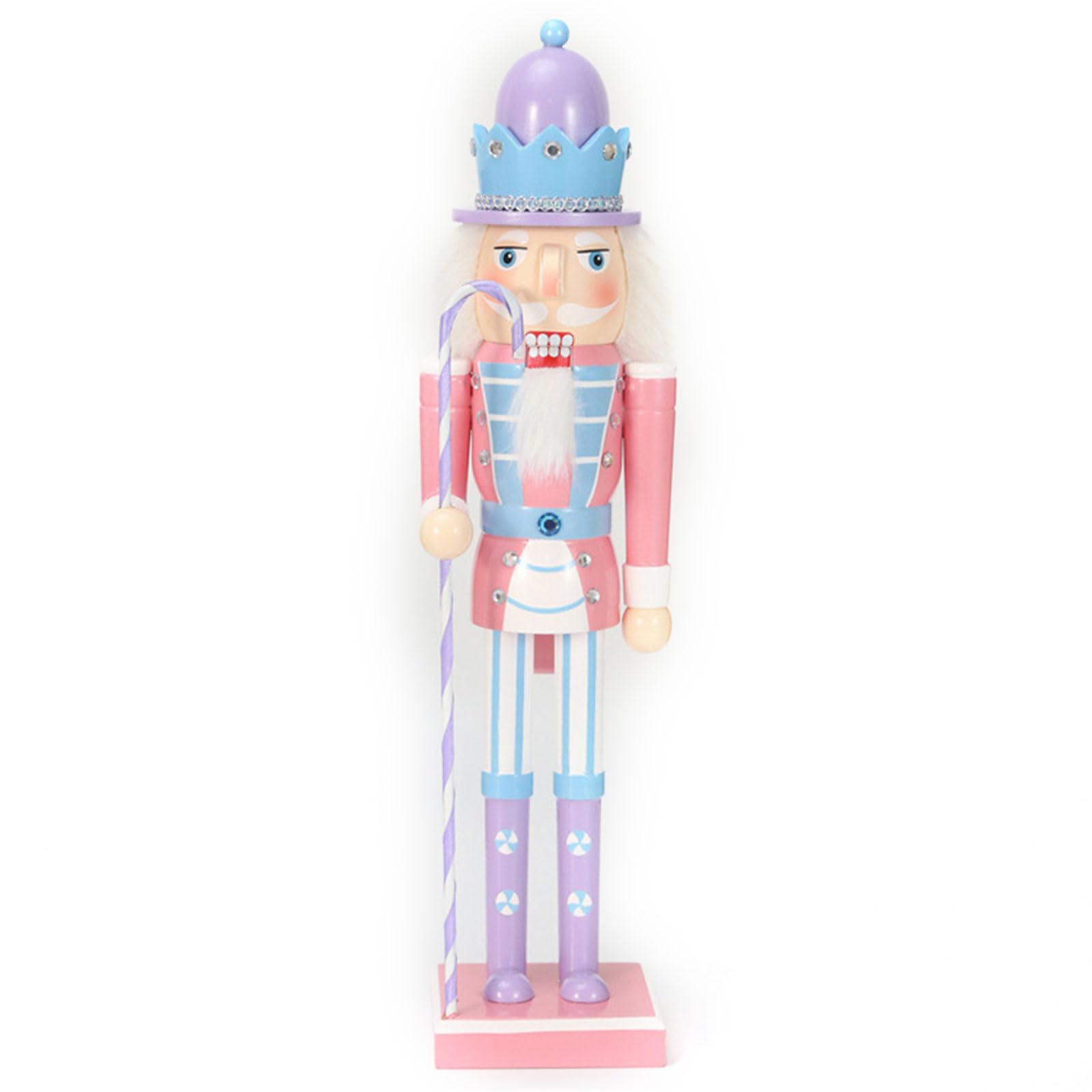 Buxuaaaa D Multifunction Christmas Woo Candy Nutcrackers Soldier Ornament 25Cm Ecor Supplies For New Year Birthday Wedding Christmas Tree Ornament