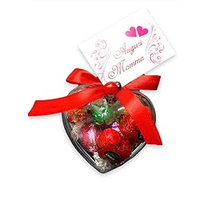 Moederdag – Hart van Plex met chocolade en toewijding.