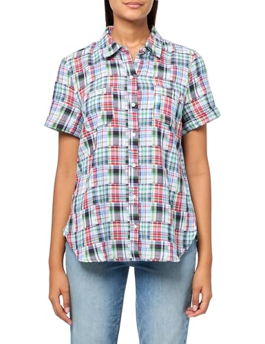 Image of Nautica Women's Button Front Short Sleeve Camp Shirt