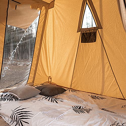 Carpa Cabin para 5 a 8 personas Beige para camping familiar miniatura 4