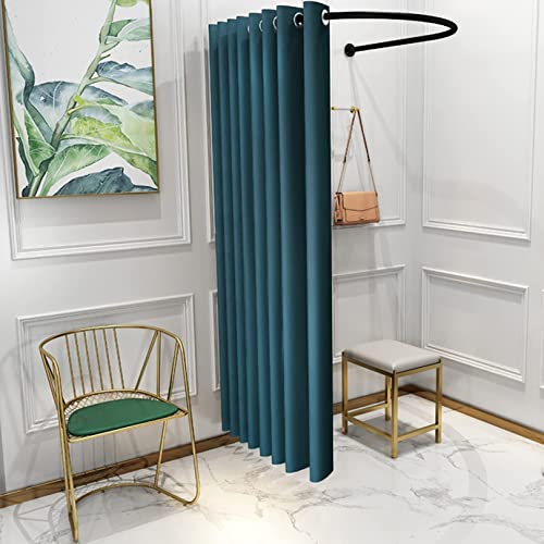 Clothing Store Fitting Room,U-Dressing Room,portable Simple Mobile Changing Room High Shading Rate Curtain Kit,Area Metal Track Locker Room For Shopping Malls,for Office Outdoor Activity And The Mall