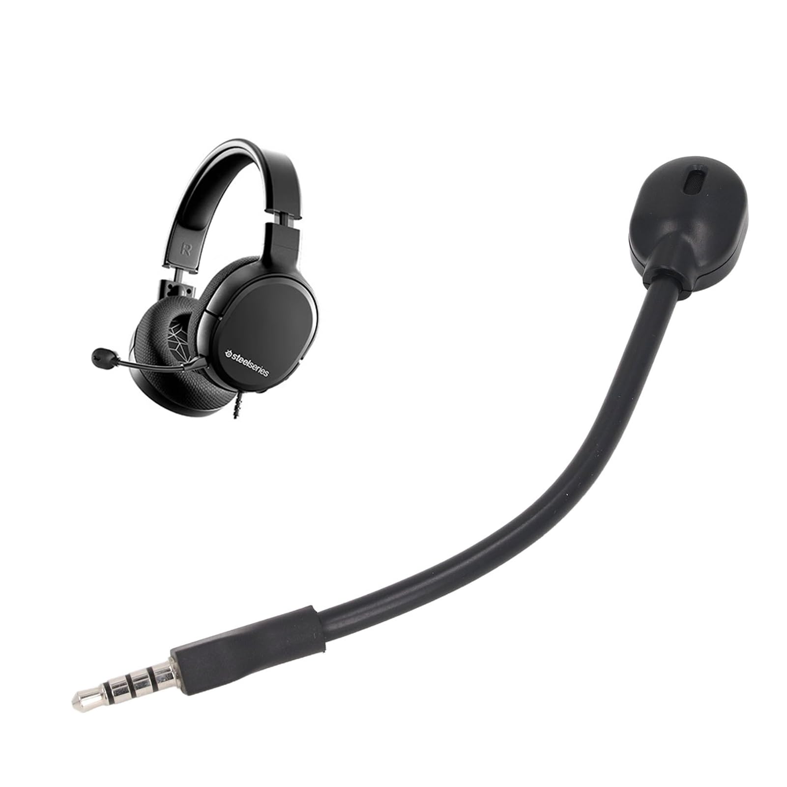 Gugxiom Microphone Replacement for Arctis 1 Headset, 3.5mm Detachable Microphone Boom Mic Replacement Noise Cancelling