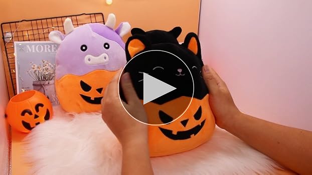 pumpkin cat stuffed animal