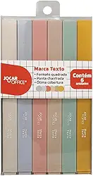 Marca Texto - 6 Cores Jocar Office