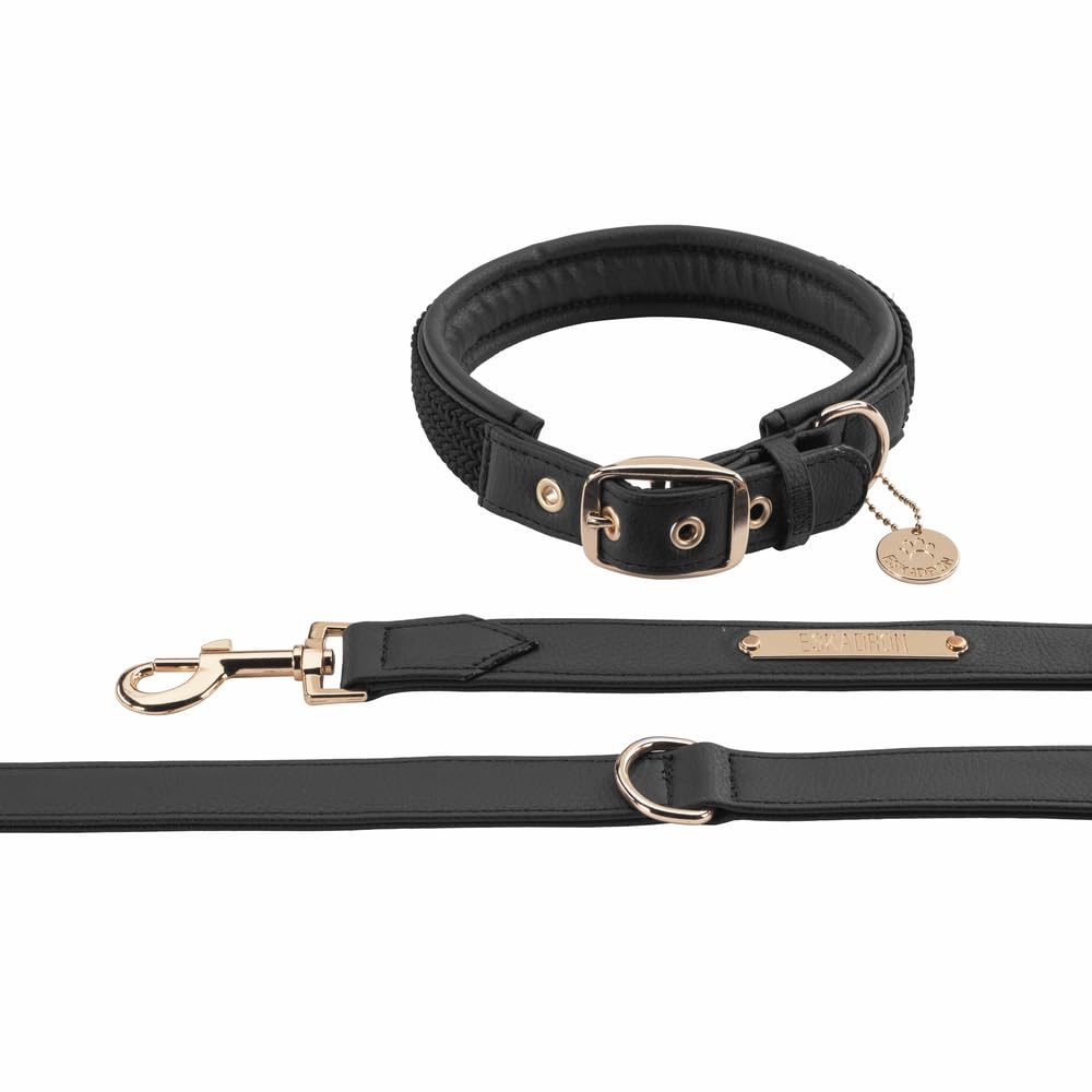 Eskadron Set per cani Plait Leather nero