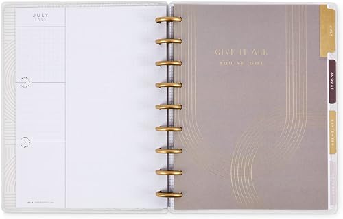Miniatura 8 de Happy Planner - Planificador clásico de 18 meses mensual/semanal, por hora, 7 x 9-1/4 pulgadas, logra la grandeza, julio de 2022 a diciembre