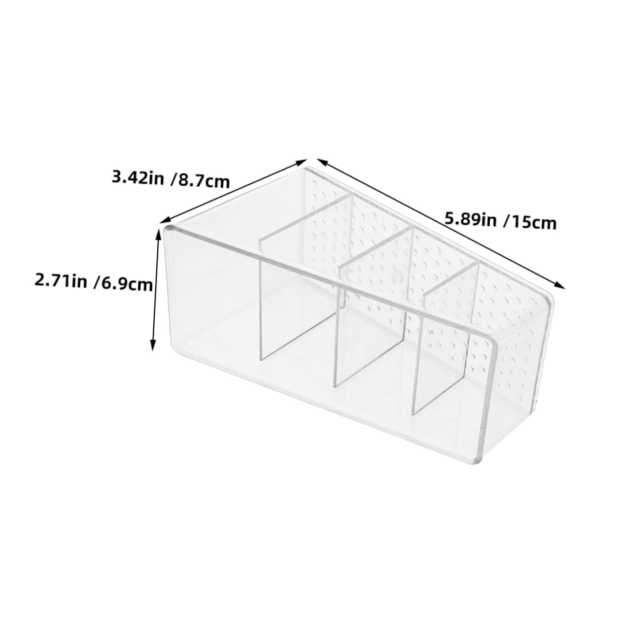 OKUMEYR 2-piece Tea Organizer Box 4-compartment Tea Bag Storage Sugar Packet Holder Space-saving Modern Decor