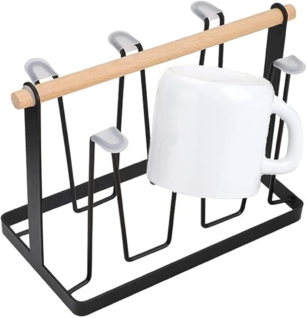 Stand Mugs Storage Rack, Cup Drying Holder Stand, Bottle Drying Rack, Glass Cups Stand Holder, Shelf Bottle Hanging Drainer, for Glasses, Mugs Organizer, Tea Cup, Drinking Cup