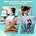 nakido Magnesium Spray – 100% Pure & Natural Dead Sea Magnesium Oil – Helps Relieve Muscle Soreness & Promote Better Sleep – Perfect for Bedtime or After Workouts 2.0 FL OZ