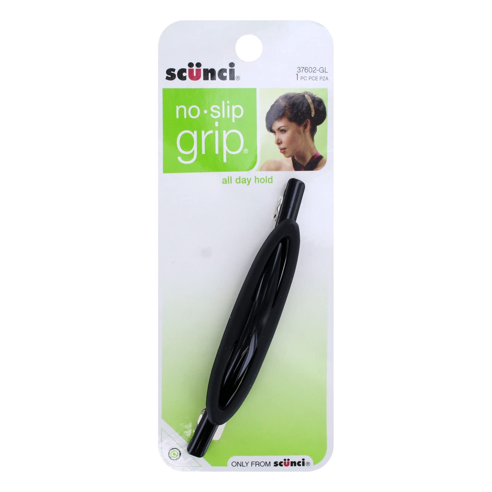 Scunci No Slip Grip Auto-Clasp Hair Barrette - 1 Pc.