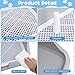 SECOAT XL Dog Litter Box,Pee Pad Holder, Puppy Pads Holder,Include Box,Pee Pad&Cloth,Puppy Potty Training Tray for Small/Medium Dog
