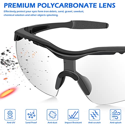 Image of OXG 12 Pack Safety Glasses, ANSI Z87.1 Protective Eyewear for Men Women | UV Protection Anti-Scratch Impact Resistant