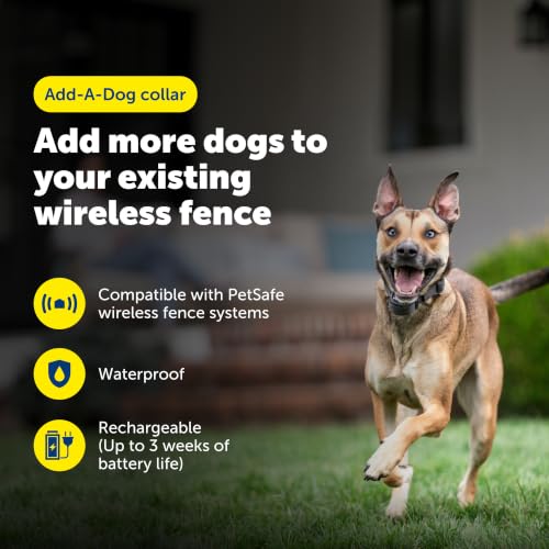 PetSafe Stay & Play Wireless Fence Rechargeable Collar | Collar Only, Replacement, Extra, Add-A-Dog, Waterproof, Tone & Static, Fits Dogs & Cats 5 Lb+, Neck 6-28 In - image 2