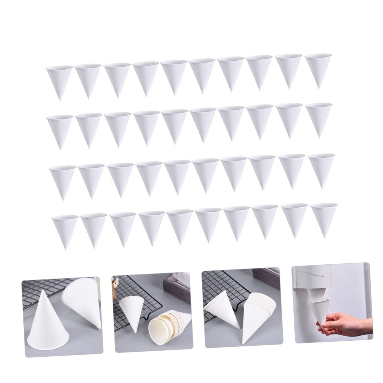400pezzi Bicchieri Di Carta Usa e Getta Contenitori Per Bevande e Gelati Design Resistente e Pratico Leggeri e Impermeabili Perfetti Per Eventi e Feste