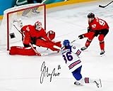 Ikonic Fotohaus Jack Hughes the Golden Goal Signed Photo Autograph Print Wall Art Home Decor