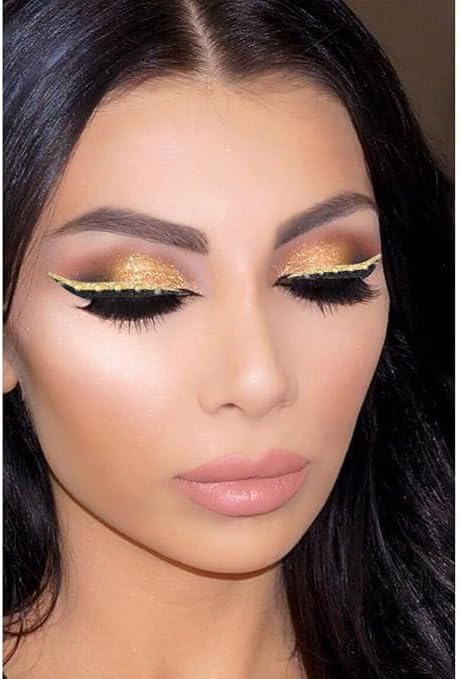 Glitter Eyeliner Stickers con Rhinestones adhesivos, 15 pares miniatura 3