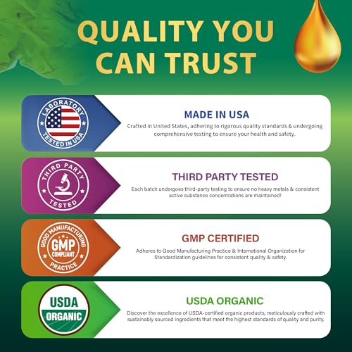 USDA Organic Mullein Drops for Lungs - Made in USA - Licorice Extract Supplement - Lung & Bronchial Cleanse for Smokers - for Respiratory Health - Supports tinctures, Water, Tea - Thumbnail 2