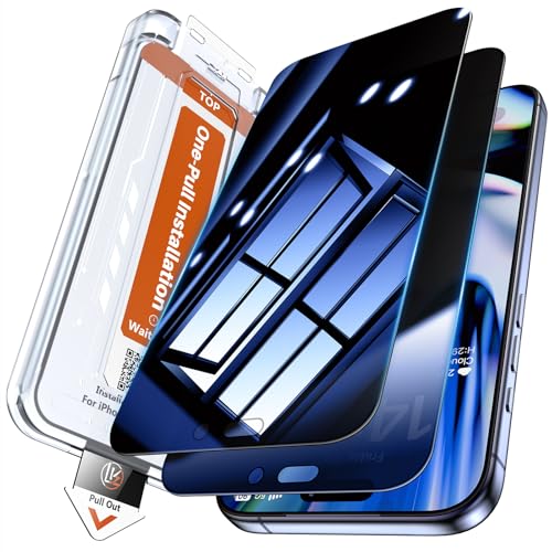 Image of LK 2 Pack for iPhone iPhone 17 Pro Max Privacy Screen Protector [New Upgrade] [Auto Dust Removal] Anti-Spy Tempered Glass Screen Protector for 17 Pro Max, No bubbles, Easy Installation, Case Friendly