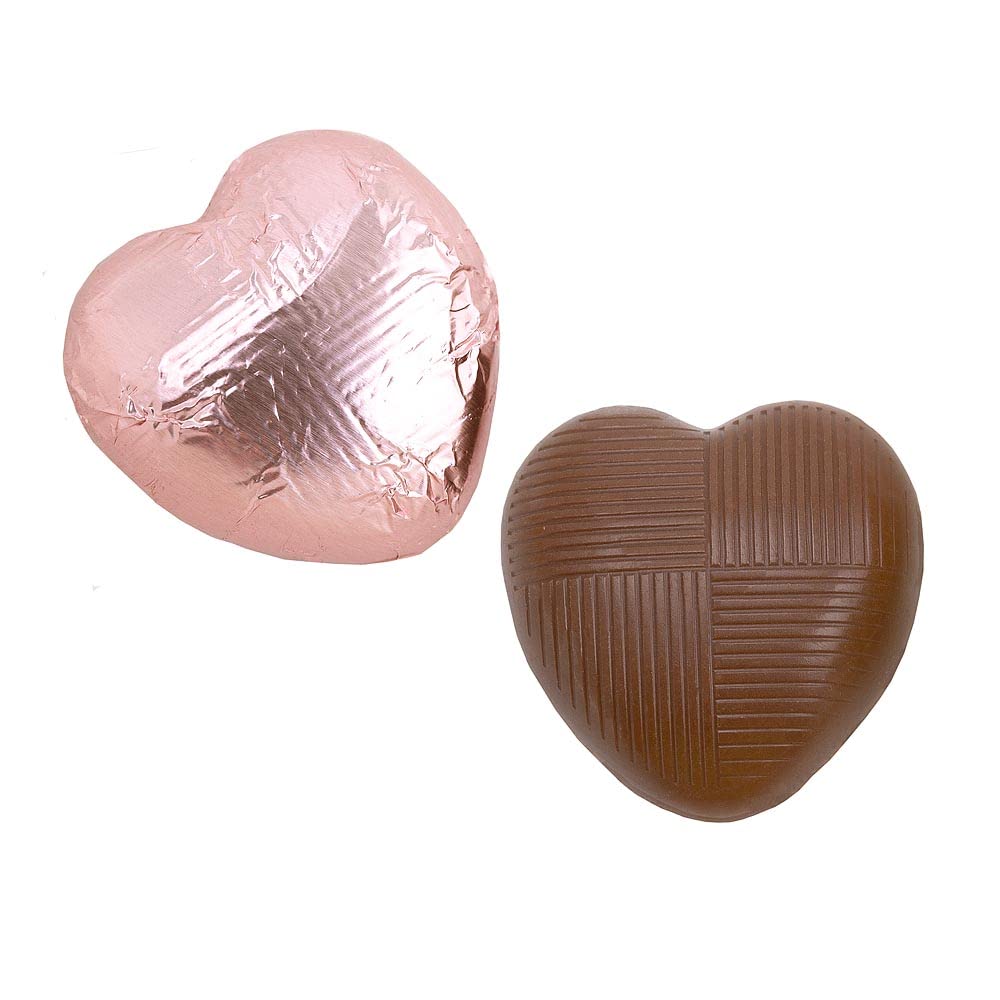 Italian Options Milk Chocolate Foiled Hearts, 30 Chocolates, Purple Foil — view 40