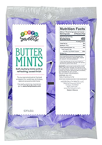 Party Sweets Lavender Buttermints By Hospitality Mints, Appx 300, White, 7 Oz, Pack Of 6 #TOP2