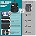 RAINSMORE Baseball Bucket Bag Baseball Coaches Accessories Organizer with Insulation Pocket Tactical Softball Baseball Bag with Anti-Slip Bottom, Multiple Pockets for Bat, Gloves, Scoreboards