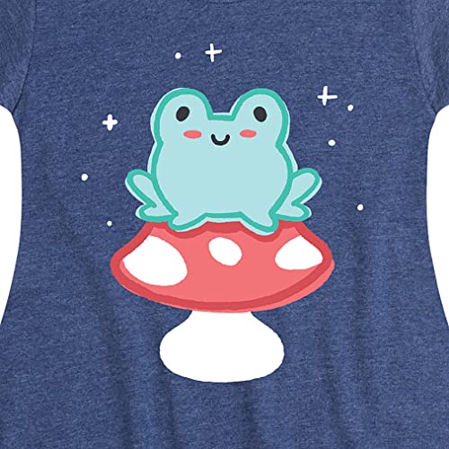 Instant Message - Frog On Mushroom - Toddler and Youth Girls Fit and Flare Dress3