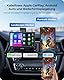 Krunia 7 Drahtloses Tragbares 60FPS Car Play Display für Apple CarPlay & Android Auto, Hoch und Querformat, Mirror Link, Bluetooth, Sprachsteuerung, GPS-Navigation, Optional Rückfahrkamera Möglich