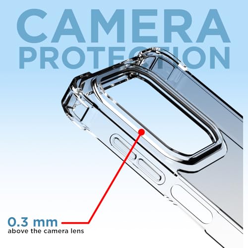 Image of Amazon Basics Back Cover for Infinix Note 50x 5G PC + TPU Clear Transparent Raised Edges Shockproof Protective Phone Bumper Case(Transparent)